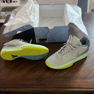 JA 1 Light silver Mens Sz12 Basketball Shoes